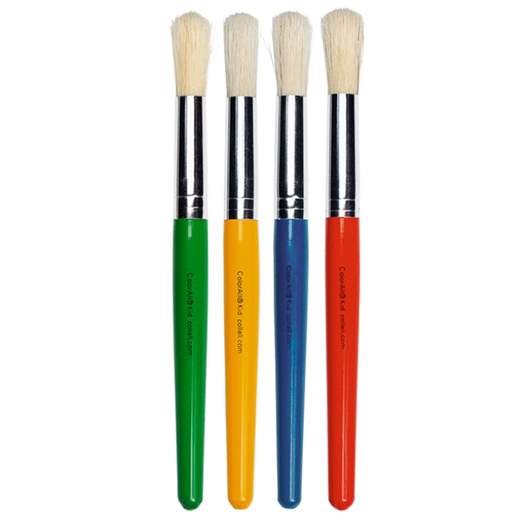 Children's paintbrush, wooden handle